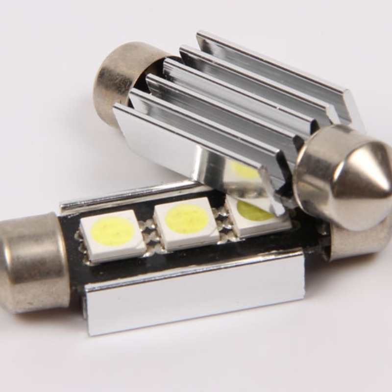 lampadina a festone a led 5050 3smd 36mm esente da errori canbus